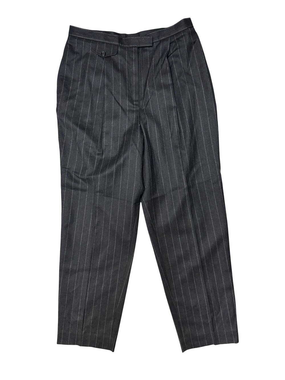 Vintage Lauren Ralph Lauren Dress Pants Womens 16 Wool Pinstripe wide leg